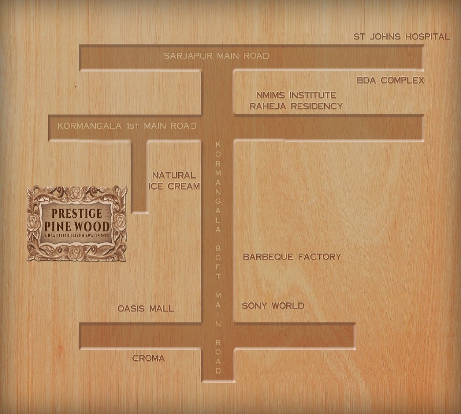 Prestige Pinewood Location Map